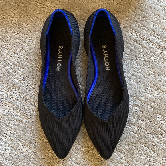 EUC Rothy’s Point Blk Sz 8 - Picture 2 of 4